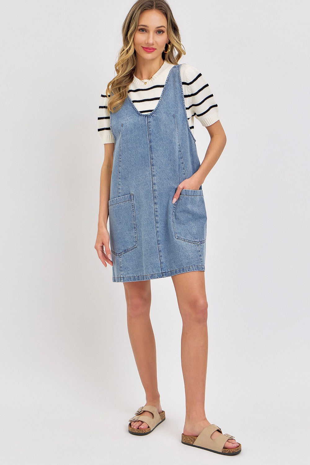 Denim Overall Dress