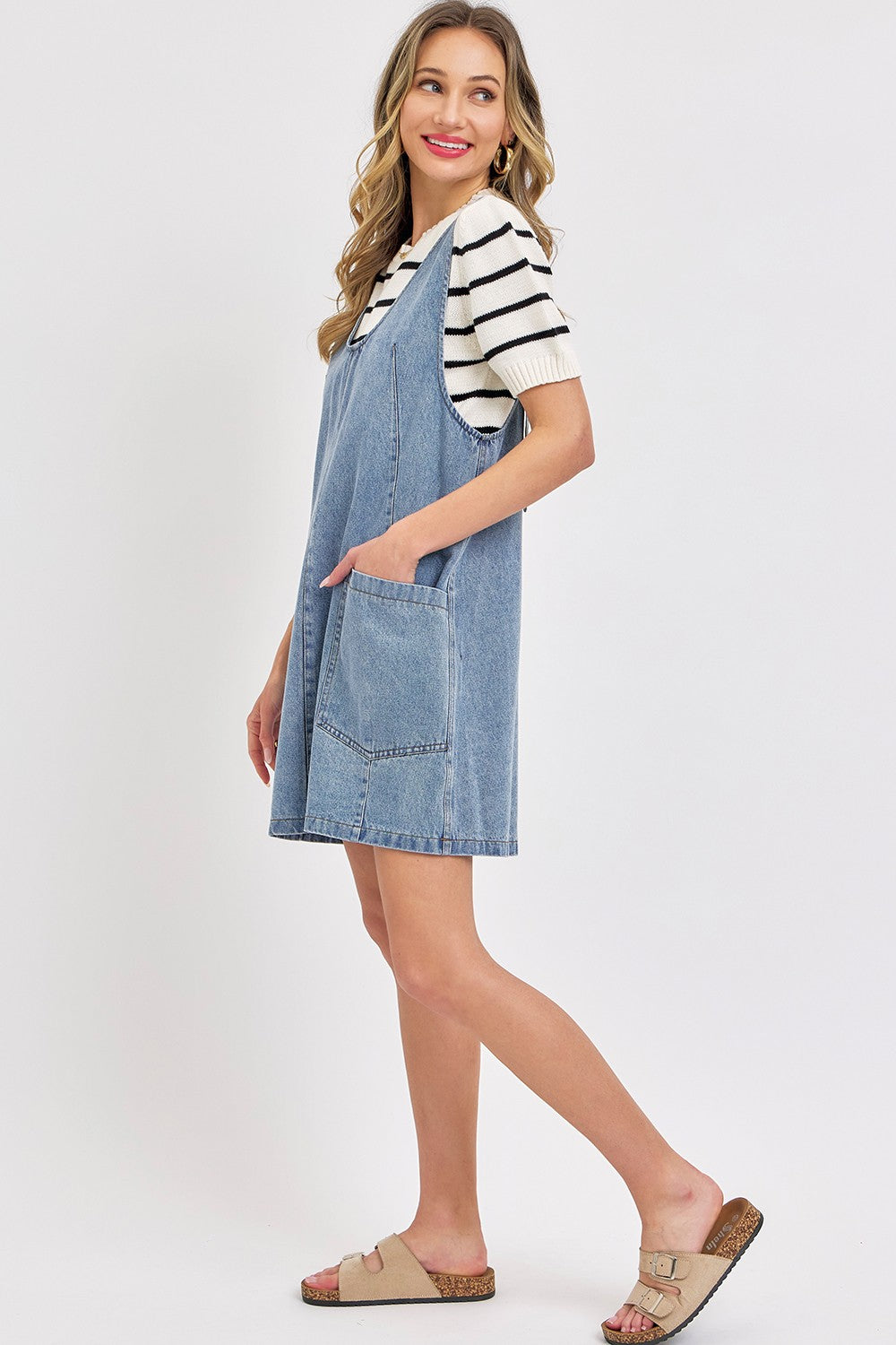 Denim Overall Dress