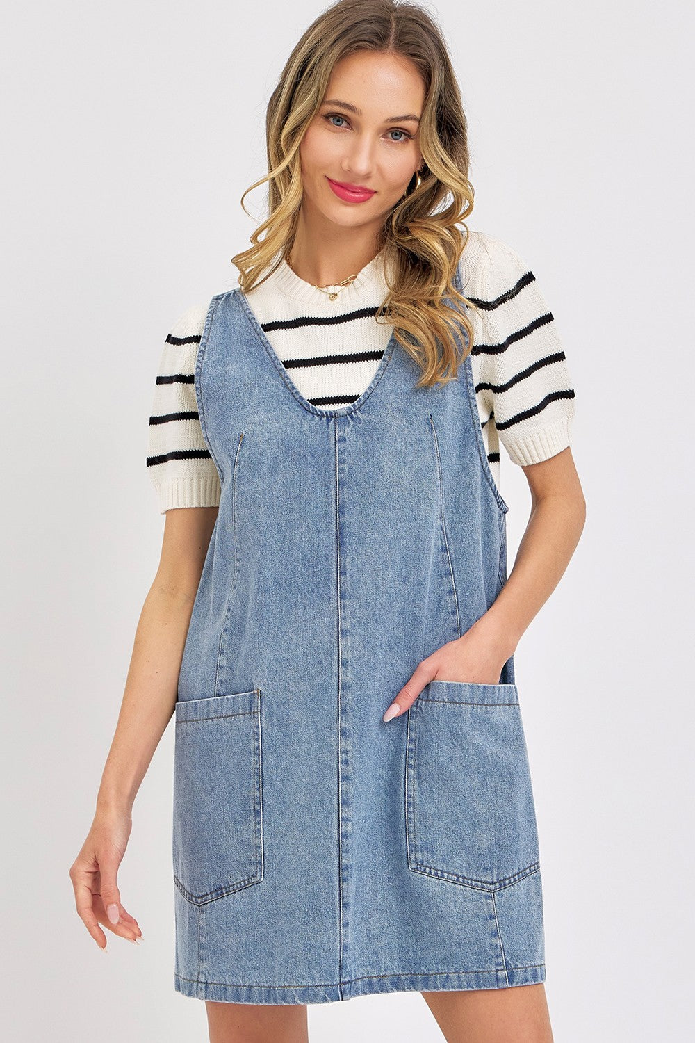 Denim Overall Dress