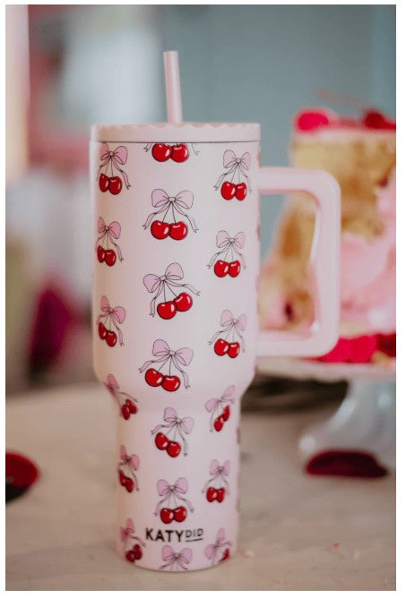 Cherry Bow 38oz Tumbler