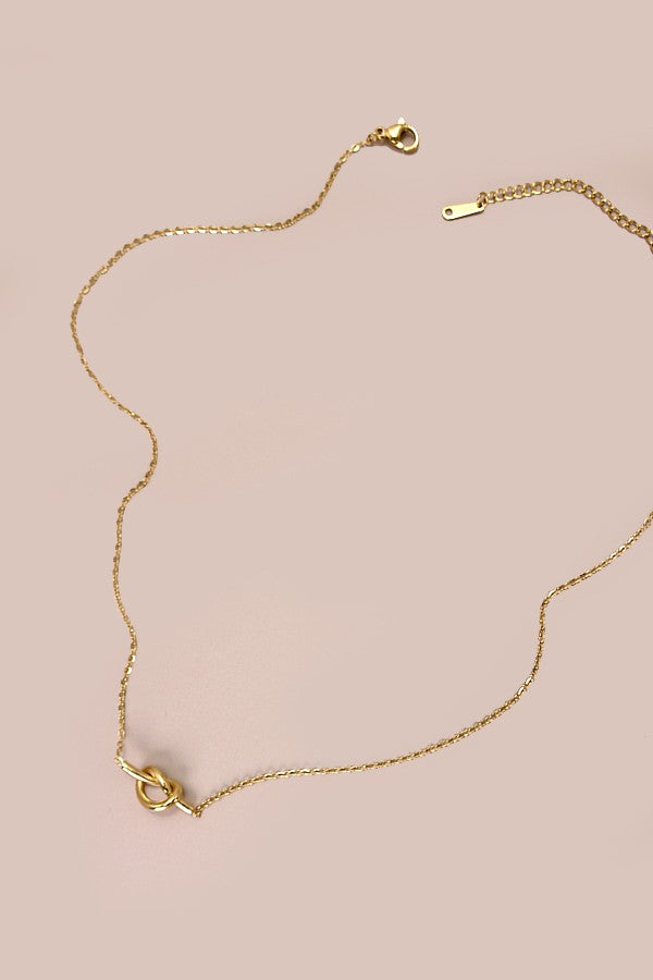 Titanium Steel Knotted Necklace
