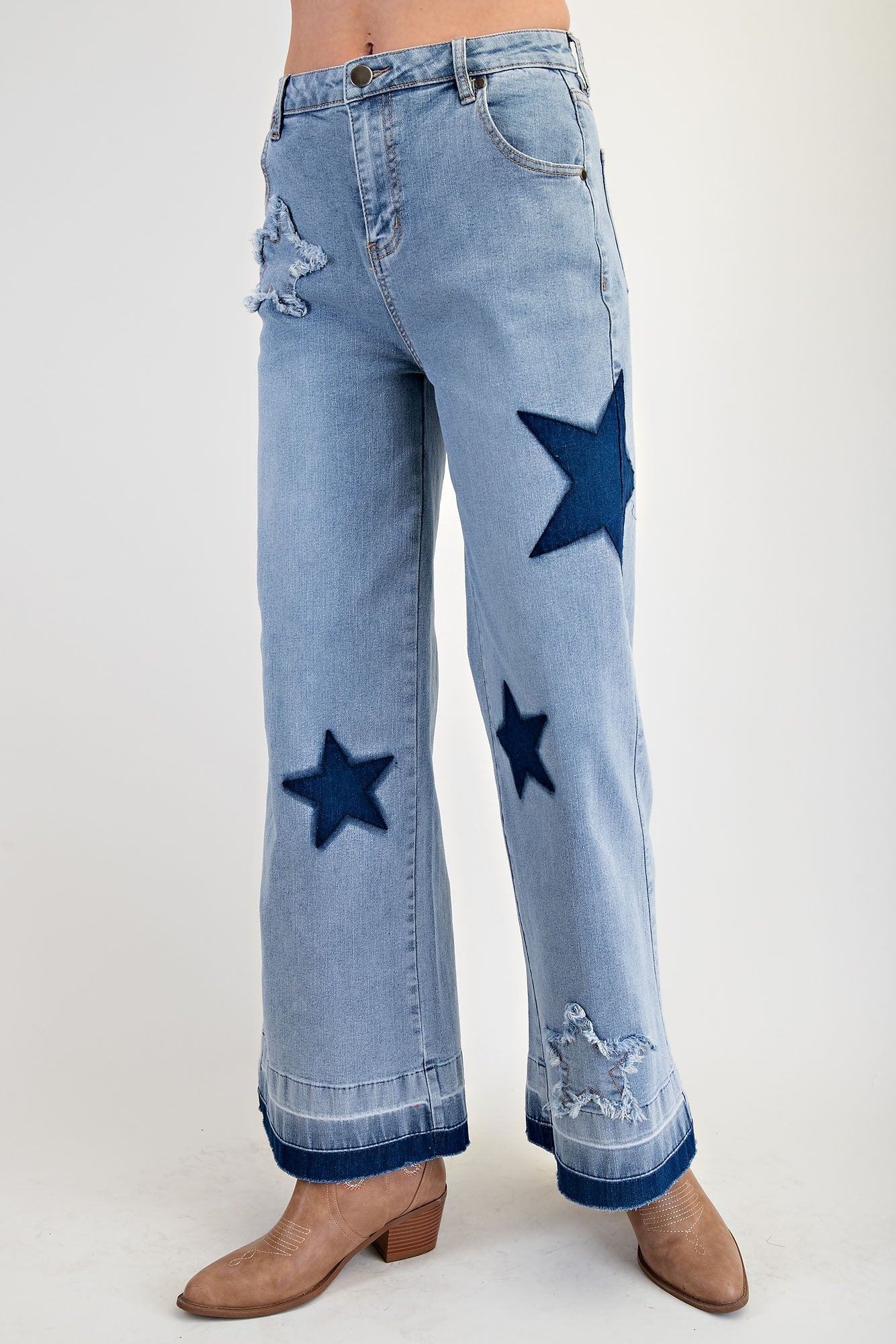 Summer Star Wide Leg Denim Pants