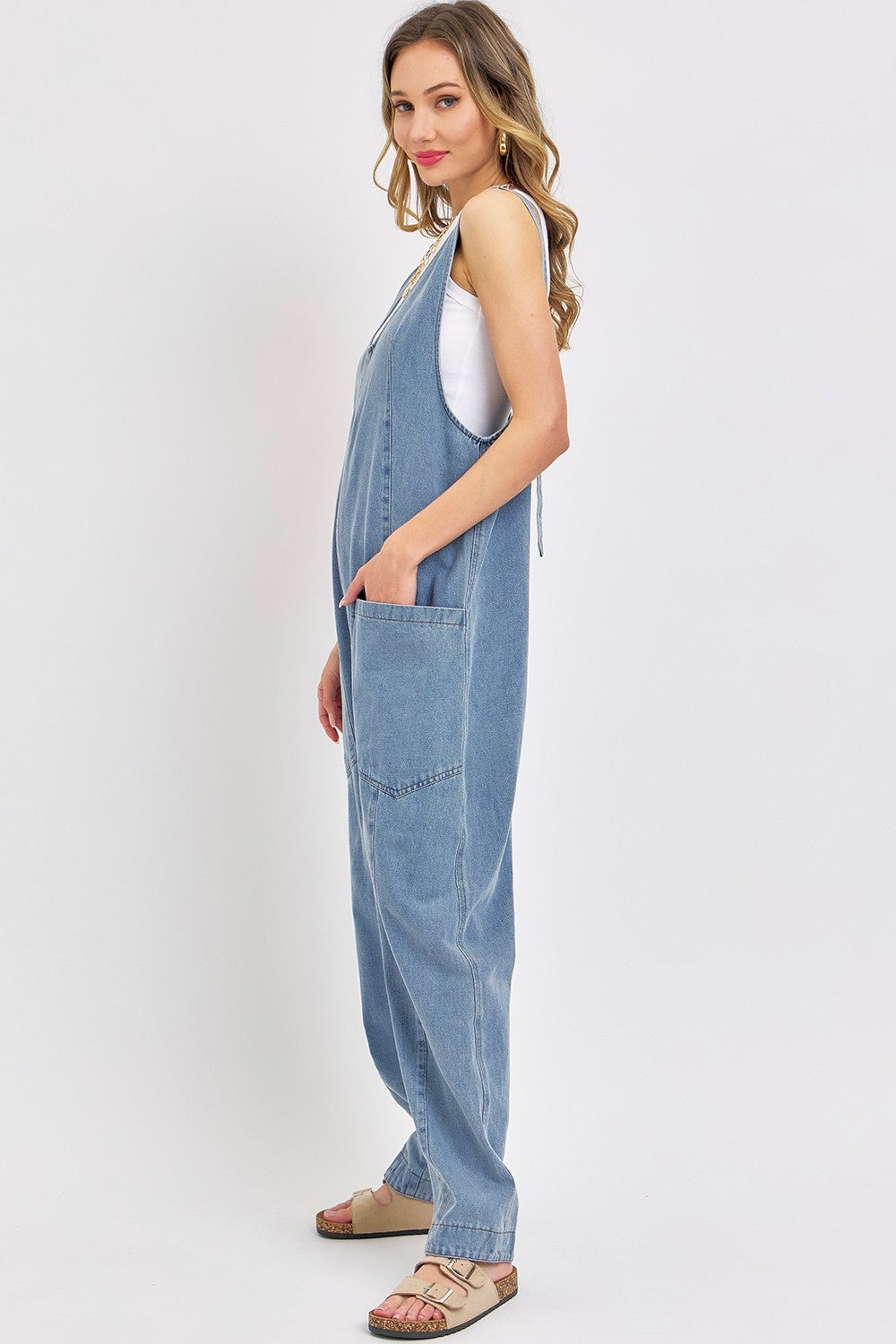 Overall Denim Jumpsuit